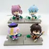 Mascot kostymer 7-10 cm Genshin Impact Anime Figure Klee/Barbara/Diluc/Fischl/Venti/Kaeya Action Figur Liyue Battlefield Heroes Figures Doll Toy