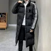 2023 AD Men's and women's wear lover fashion brand Winter down jacket Above the knee style white duck down