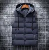 Gilets pour hommes Automne Hiver Gilet Hommes Casual Gilet Sans Manches Vestes Woih À Capuchon Chaud Hommes Bodywarmer Down pour 231011