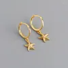 Dangle Earrings 925 Sterling Silver Gold Animal For Women Girl Fashion Creative Starfish Jewelry Birthday Gift Drop