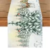 Christmas Decorations Table Runner Merry Decoration For Home 2023 Xmas Decor Navidad Noel Year 2024 Natal Tablecloth 231011