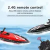 ElectricRC Boten 4 Kanalen RC Boot 24GHz Hoge Snelheid 25kmh Waterdicht Raceschip Elektrisch Model Speelgoed voor volwassenen en kinderen 231010