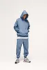 Felpe con cappuccio da uomo in pile pesante taglie forti e pantaloni da jogger set tute da uomo in cotone unisex con stampa personalizzata logo tuta da uomo con