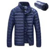 Parkas pour hommes Hommes Winter Puffer Jacket Ultra Light 90% Blanc Duck Down Vestes Casual Portable Manteau d'hiver pour hommes 4XL 5XL 6XL 231010