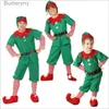 Themakostuum Kerstmis Groene Elf Kleding Cosplay Ouder-kind Familie Carnaval Feest Nieuwjaar Verkleedkleding Mannen en vrouwen Meisjes Jongens KerstpakL231010