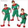 Thème Costume Noël Elfe Vert Vêtements Cosplay Parent-Enfant Famille Carnaval Fête Nouvel An Déguisements Hommes Et Femmes Filles Garçons Noël SuitL231010