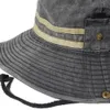 Chapeaux à larges bords Chapeaux de seau Pêche Randonnée Chapeau de Soleil Hommes Femmes Boonie Chapeau Large Bord Seau Chapeau En Plein Air Safari Casquette D'été Coton Chapeau De Seau 231011