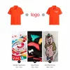 Polos para hombres Kaising Polo transpirable de verano Logotipo personalizado Impresión de bordado Diseño personal Marca Texto Imagen Hombres y mujeres Tops 10 colores