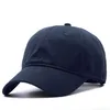 Casquette à visière en coton doux de qualité supérieure de conception de grande taille réglable pour hommes chapeau de baseball noir avec grande circonférence de la tête 54-65 cm Q190417200a