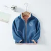 Para baixo casaco crianças jaqueta outono inverno crianças casaco de lã quente hoodies engrossar moletom bebê outwear tops para meninas meninos roupas 2-12 anos 231010