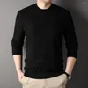 Men's Sweaters Autumn And Winter Long-Sleeved Knitwear Fashion Youth Sweater Solid Color Top Gray Black Sweater-Sizes S-4XL