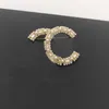 2022 broche de charme de qualidade de luxo design simples com diamante brilhante banhado a ouro 18k tem caixa selo PS7298A219z