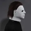 Costume Accessories 1978 Halloween Michael Myers Mask Cosplay Horror Bloody Killer Demon Latex Helmet Carnival Masquerade Party Come PropsL231011