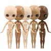 Puppen DBS Blyth Puppe Gelenkkörper Bjd Spielzeug ohne Make-up glänzendes Gesicht für Cutom DIY Anime Mädchen 231011