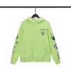 Sweats à capuche pour hommes Sweatshirts 32% de réduction sur les vêtements de créateurs Croix New Matty Boy Fluorescent Green Street Graffiti Print et pull à capuche ample et polyvalent pour femmes