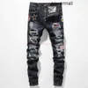 Jeans Pp Plein Fashion Philipps Wornout pp Youth Designer New Mens Clothing Tattered Amires Washed Jeans Trend Denim High Street Pants Amies Trend Distressed R IXUP