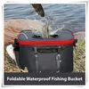 Sacos ao ar livre Balde de pesca de 50 cm Balde de peixe dobrável Multi-funcional EVA Saco de pesca para iscas de peixes vivos ao ar livre Balde e balde de peixe 231011