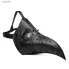 Costume Accessories Halloween Party Come Mask Plague Doctor Mask Festival Prom Performance Funny PU Leather MaskL231011