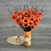 New Product Ideas 20 Heads Artificial Silk Autumn Poppy Flower Bouquet For Home Living Room Office Hotel Decoration Table Centerpieces Flowers