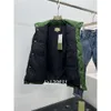 Giacca da uomo 23SS, piumino, canotta da donna, tessuto satinato di nylon impermeabile invernale, colletto in piedi alla moda, canotta in piumino, gilet, lettere classiche per giacca da cavallo