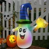 Fantasma bonito inflável de Halloween com abóbora, decoração de quintal inflável inflável de Halloween, para decoração de festa de Halloween em ambientes internos e externos