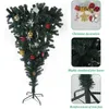Christmas Decorations 5 Ft Upsidedown Premium Artificial Tree With Solid Metal Stand Festive Indoor And Outdoor Decoration