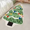 クリスマス装飾クリスマス装飾カーペットツリーストッキングシェイプマット床ぬいぐるみ寝室用バスルームリビングルーム