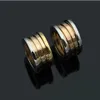 Smycken mode guldringar 316l titanium stål nagelring mode par ringar för män och kvinnor smycken304l