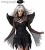 Tema Costume Donna Halloween Sexy Dark Angel Come Dress Deluxe Ragazze Fancy Battesimo Nero Glam Abito Tutu Abito Demone Regina Strega Vestire T231011