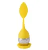 أدوات Infuser Tea Tea Silicone مع درجة الغذاء ، قم بعمل مرشح حقيبة الشاي 6 ألوان مصفحات شاي الفولاذ المقاوم للصدأ I1020