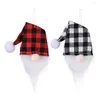 Christmas Decorations Champagne Wine Bottle Cover Faceless Doll Home Party Ornaments Kitchen Bar Accessories