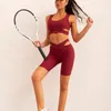 Active Set Gym Set Women Workout Yoga Clothing Two Piece Sportswear Fitness Tracksuit Sexig sportbh och shorts Activewear