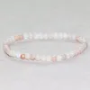 MG0019 Whole 4 mm Mini Brefer Bransoleta Pink Aventurine Bransoletka Joga Mala Mala Bejdia ochrony energii 190Q