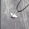 Hanger Kettingen Manta Ray Ketting Oceaan Dieren Verstelbare Handgemaakte Bohemen Wax Touw Choker Mannen Vrouwen Strand Sieraden Gift Joyas