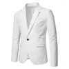 Herenpakken Kwaliteit Blazer Suede Leisure Casual Heren Jas Mode Dutje Jas Enkele Slanke Knop Man Hoge Blazers Pak