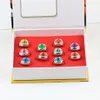 10Pcs Naruto Rings Akatsuki Uchiha Itachi Orochimaru member's Ring Set in box Props Gift 210310275S