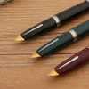 Fountain Pens Brand Hero 240 Rostfritt stål Pen Retro Aircraft Duckbill NibSchool Student Office Stationery Gifts Ink 231011