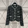 Women's Jackets Tweed Knits Cardigan Coat Women Sweaters Embroidery Pattern Knitted Hoodie Topscategory