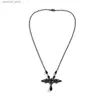 Altri accessori moda goth punk Pipistrello ciondolo animale collane lunghe per le donne Moda Retro Halloween nero collana creativa gioielli regalo Q231011