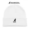 Kangol kangoeroe wollen hoed dames zwart en wit warm elastisch koude hoed Koreaanse versie borduurwerk heren herfst en winter veelzijdige gebreide muts