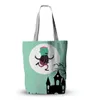 New Halloween handbag canvas bag large gift bag pumpkin head candy bag shoulder bag wholesale