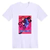 Herr t shirts anime blå lås män kvinnor par cosplay rund hals geometrisk kortärmad t-shirts streetwear mode toppar tees multicolor