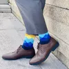 Men's Socks Men's Color Dress Casual Fashion Happy Socks Combed Cotton Autumn Winter Plus Size Socks Men Gifts 231011