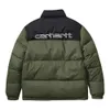 6r0r 2023 Herren Jcakets Modemarke Carharts G Gestickte Farbkontrast-Daunenjacke Wasserdichter Trend Lose Verdickter Paarmantel