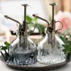 Sprayers Vintage Glass Watering Can Retro Air Pressure Spray Bottle Garden Watering Plant Pot Household Disinfection Tool Display Crafts 231010