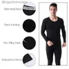 Men's Thermal Underwear Thermal Underwear for Men Long Johns Warm Fleece Lined Hunting Gear Bottom Top Set Base Layer Cold Weather 2 Pieces SetL231011