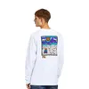 Camisetas para hombre de diseñador Mangas largas Cuello redondo Mangas largas Tops Camisetas Volver Carta de calle suelta informal Imprimir camiseta de algodón 23EL #