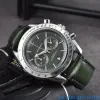 Omeg Montres de poignet en acier inoxydable pour hommes 2023 Nouvelles montres pour hommes Tous cadran travail quartz montres de luxe Clock Clock Clow