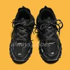 Luxury Designer Track and Field 3.0 Sneakers Man Platform Casual Shoes White Black Net Net Nylon Tryckt läder Sportskor Triple S Belts utan lådor 36-45 A12