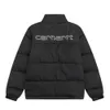 6r0r 2023 Herren Jcakets Modemarke Carharts G Gestickte Farbkontrast-Daunenjacke Wasserdichter Trend Lose Verdickter Paarmantel